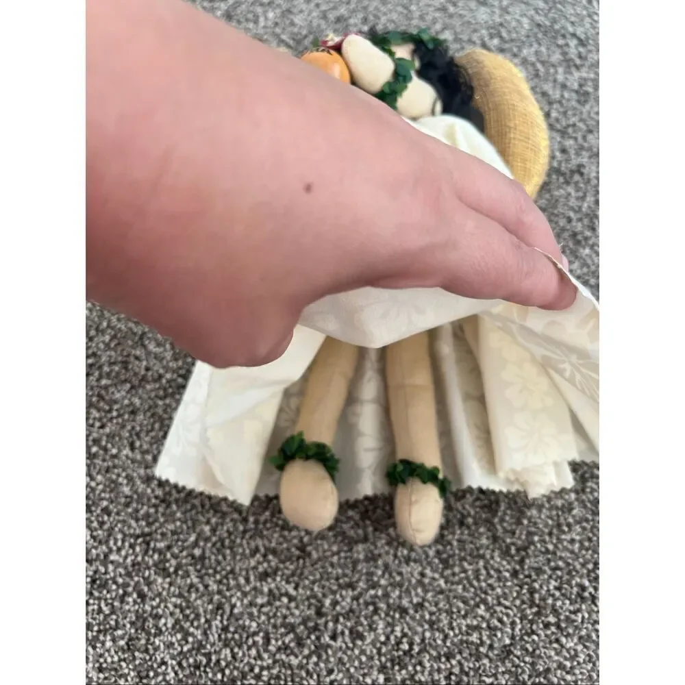 Handmade Hawaiian Hula Doll with Aloha Tag